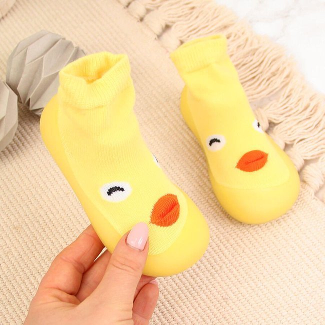 Buty niemowlęce niechodki żółte Befado