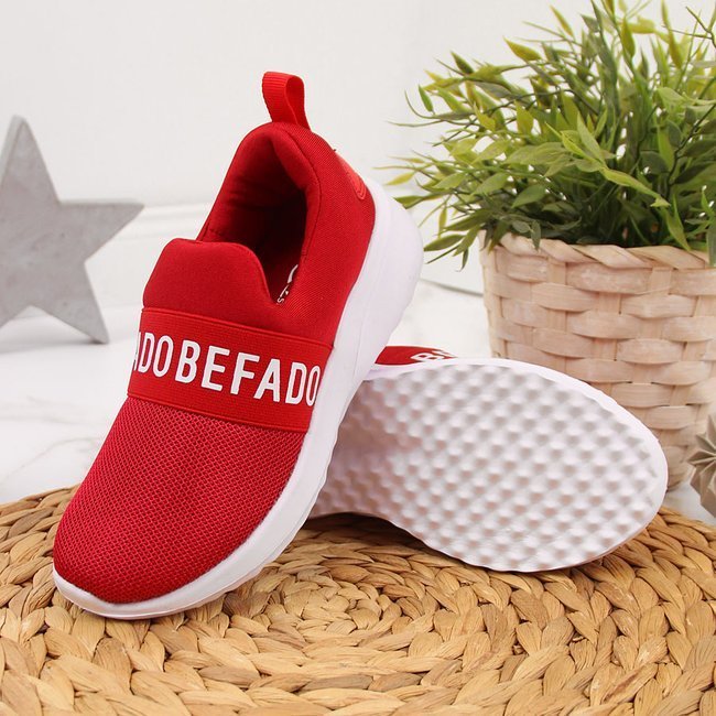 Buty sportowe dziecięce slip on Befado czerwone