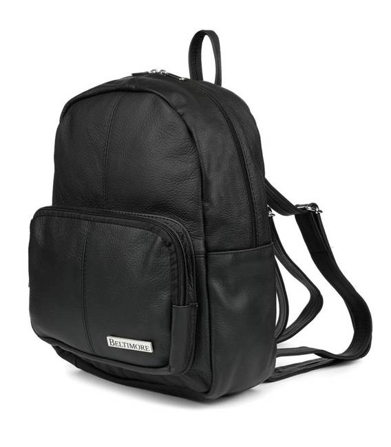 Skórzany plecak damski czarny Beltimore R33